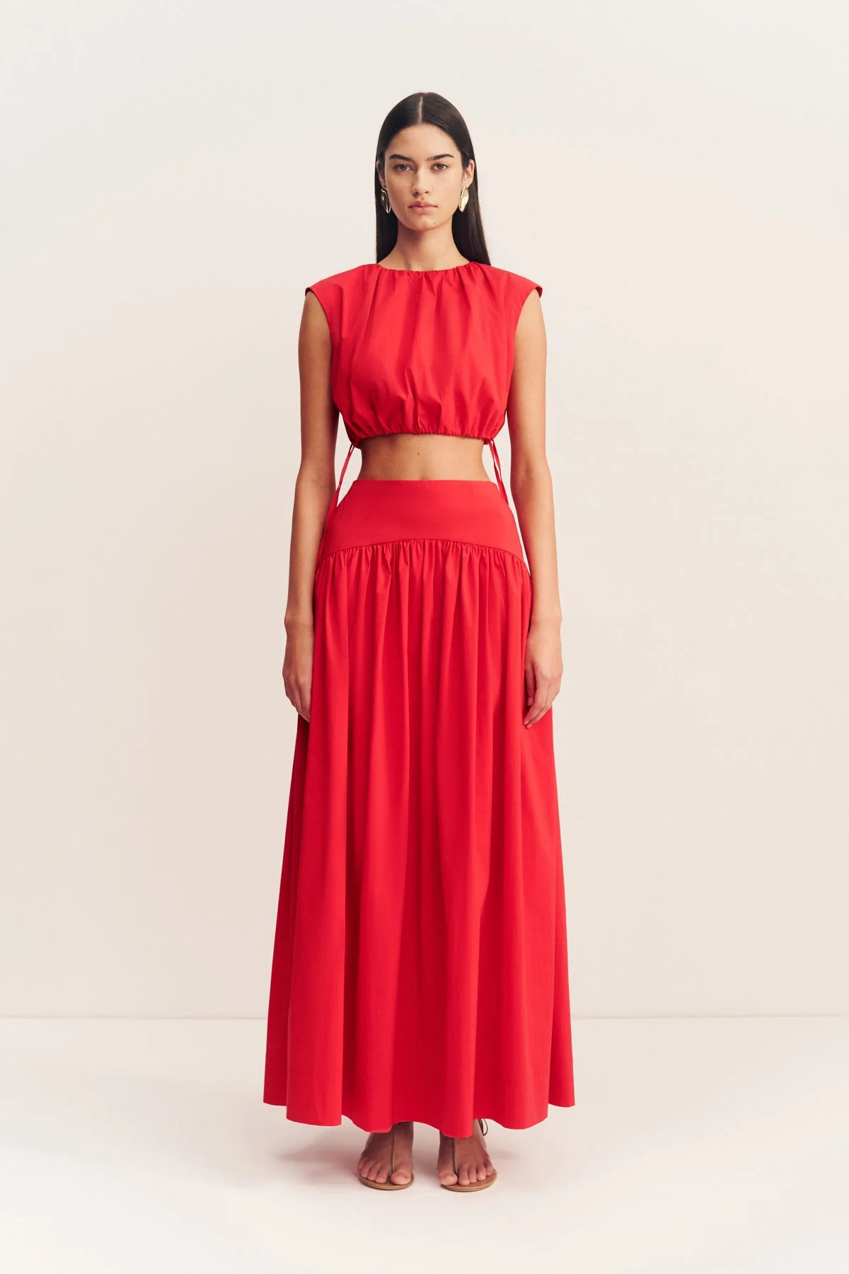 Campbell Gathered Maxi Skirt | Goji | Skirts | Shona Joy | Shona Joy