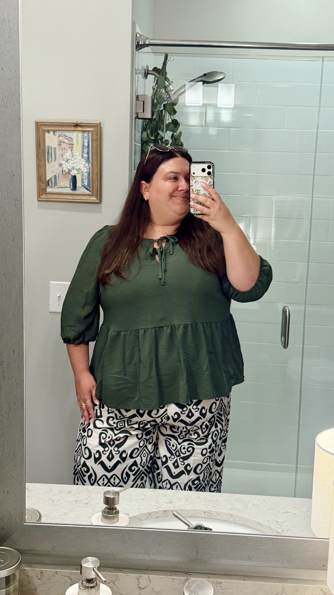 work ootd! Wearing a 4x in top and bottom, runs slightly small so i sized up from my normal 3x🫶🏻

#LTKdayinmylife #LTKootd #LTKPlusSize