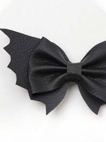 2pcs Black Bat Hair Bow Clips For Teen Girls Women  Halloween Decorations Cosplay Costume Faux Le... | SHEIN