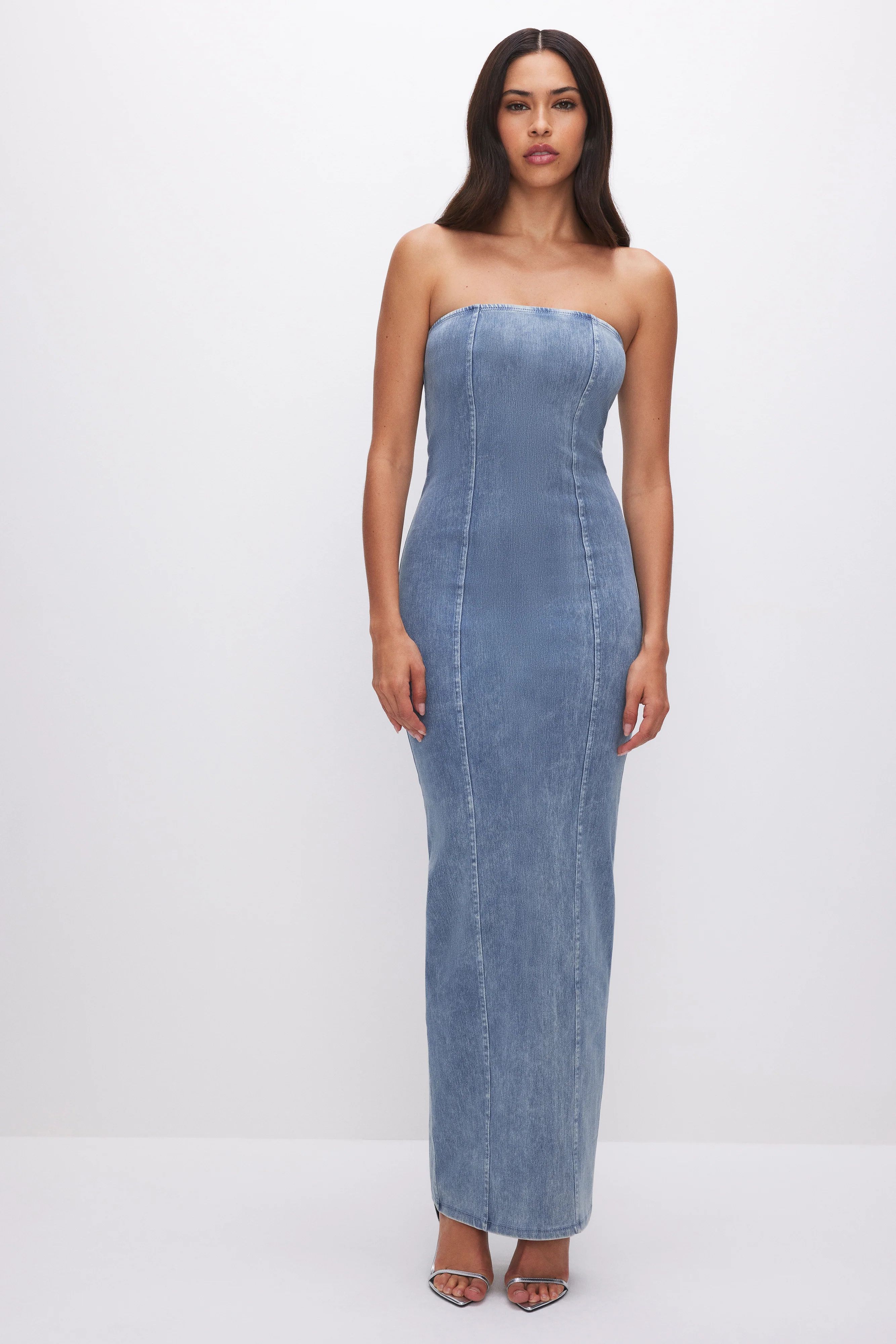 SOFT SCULPT MAXI TUBE DRESS | INDIGO556 - GOOD AMERICAN | Good American