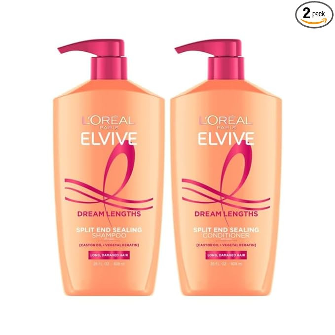 L'Oreal Paris Elvive Dream Lengths Shampoo and Conditioner Kit, Paraben Free, 1 kit | Amazon (US)
