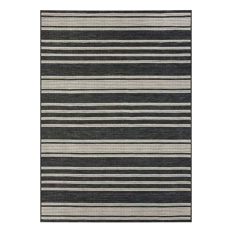 Better Homes & Gardens Black & White Stripe 5'x7' Outdoor Rug - Walmart.com | Walmart (US)