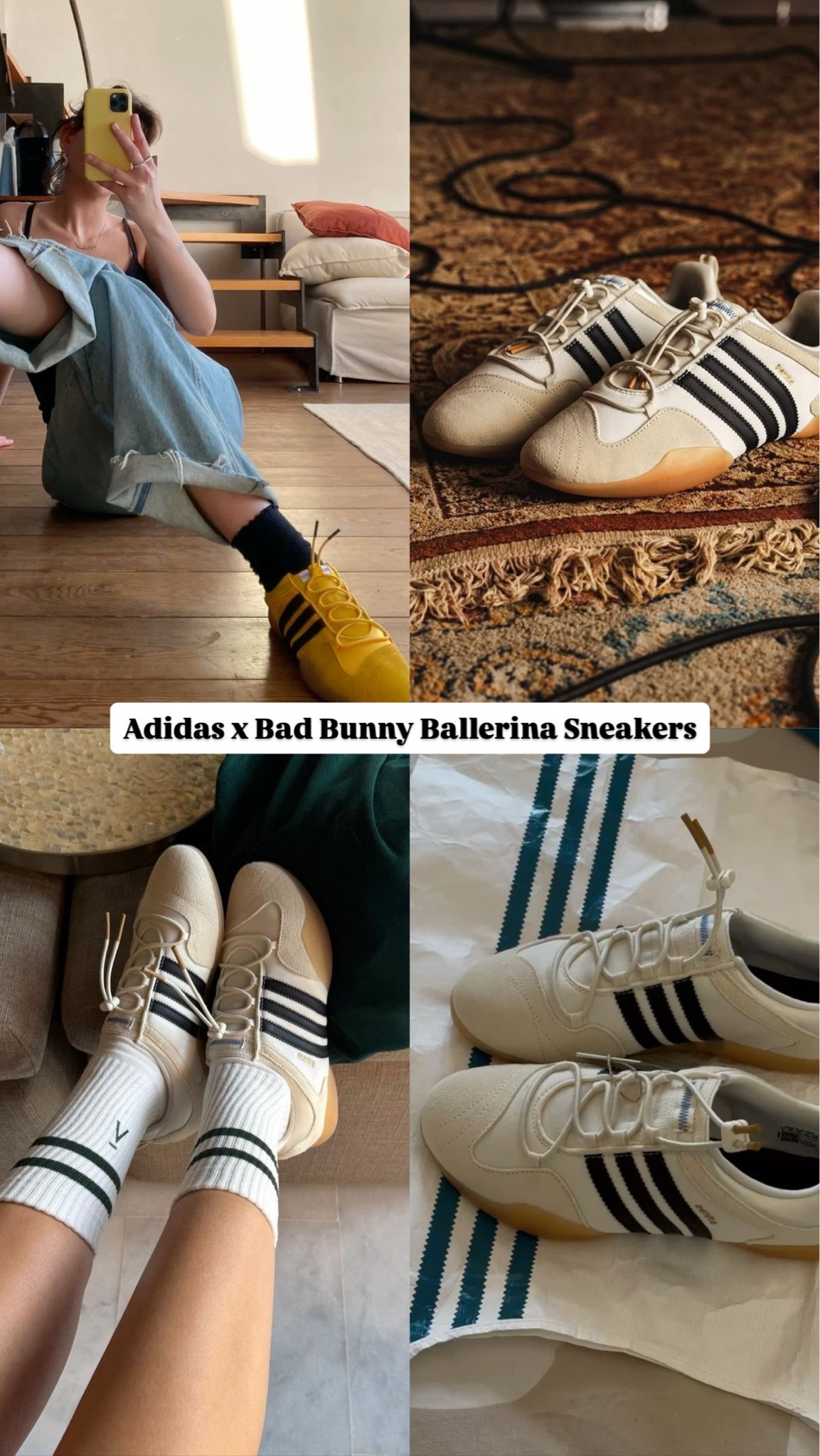 Adidas x Bad Bunny Ballerina Sneakers
sporty ballet flats are taking over the fashion girl uniform this season
#BadBunnyStyle #CoolGirlLooks #TrendAlert

#LTKootd #LTKSaleAlert