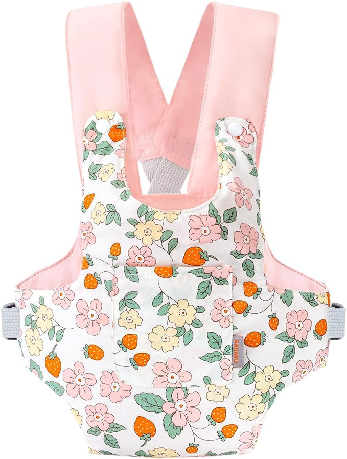 GAGAKU Baby Doll Carrier Doll Accessory Stuffed Animal Carrier with Adjustable Straps for Kids ... | Amazon (US)