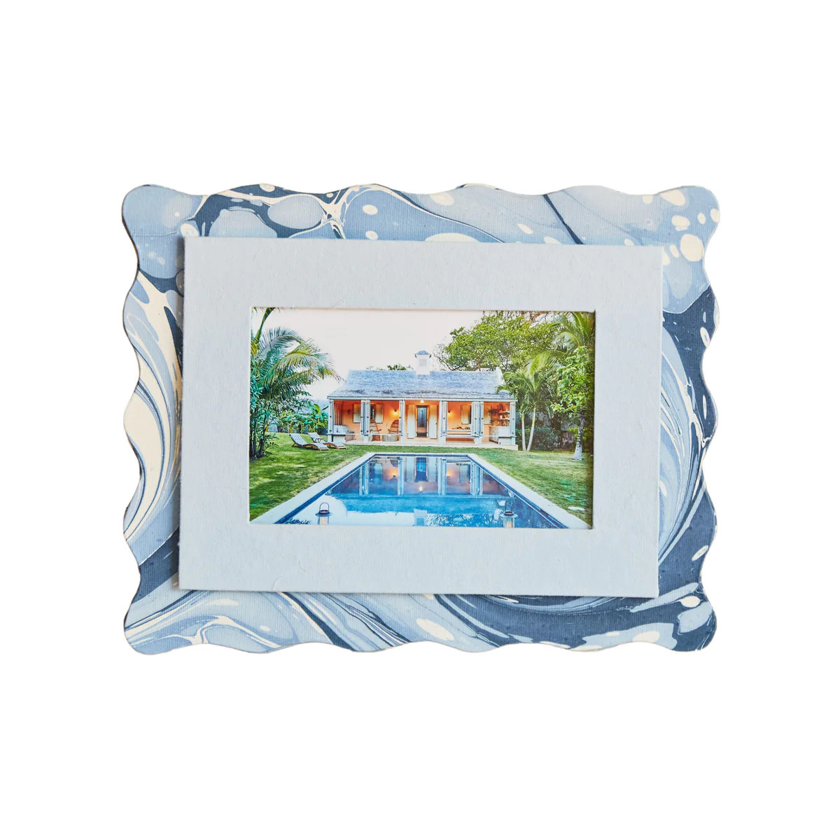 Blue Swirl Frame | Amanda Lindroth