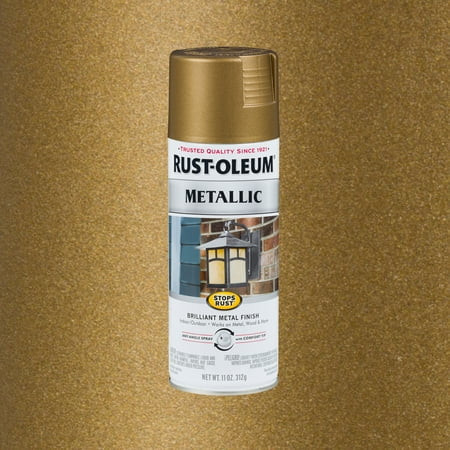 Champagne Bronze, Rust-Oleum Stops Rust Vintage Metallic Spray Paint-313142, 11 oz | Walmart (US)