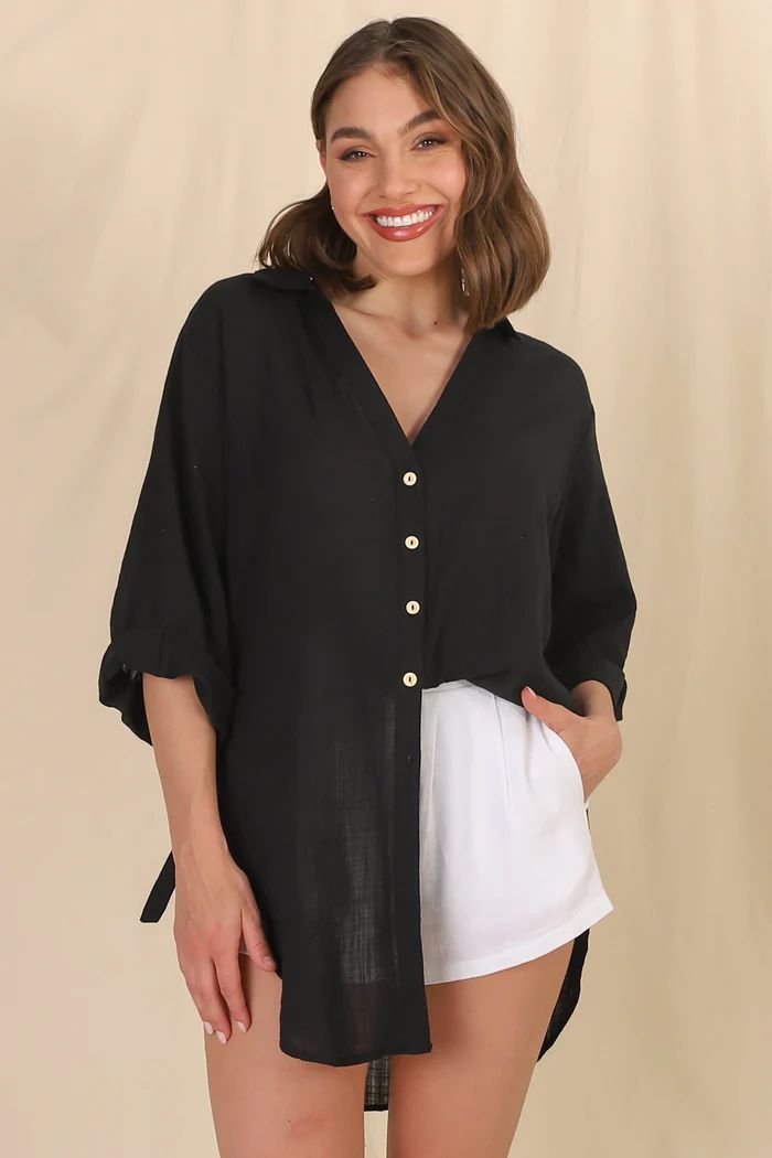 Beachly Shirt - Black | Salty Crush