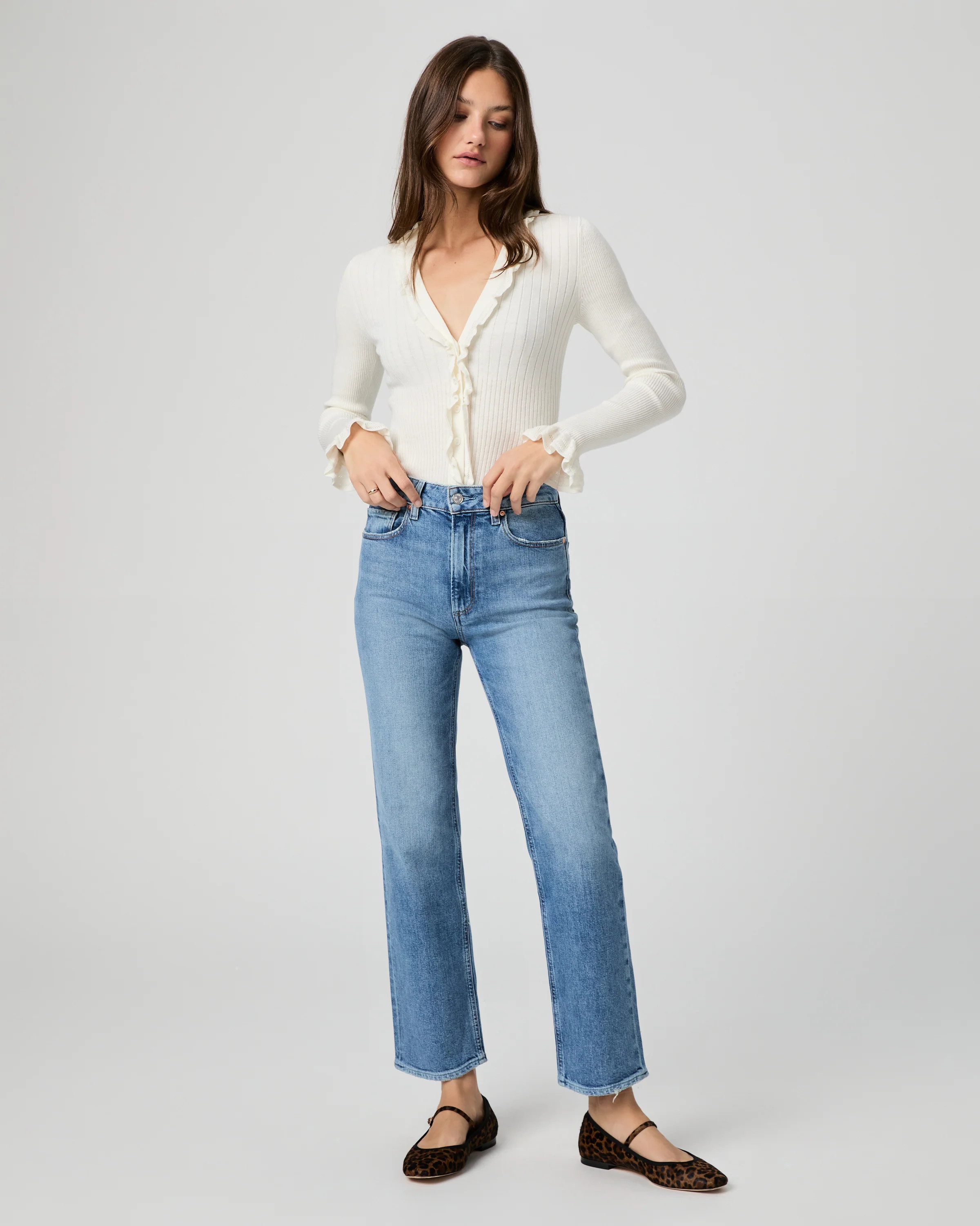 Stevie Ankle Straight Jean | Paige