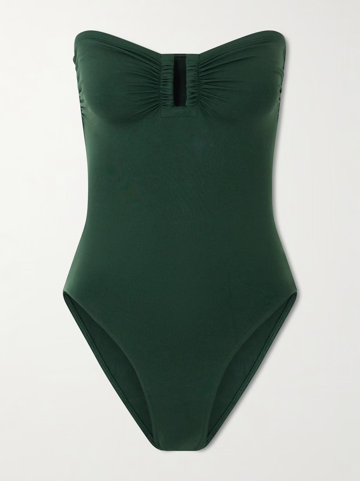 Eres - Les Essentiels Cassiopée Bandeau Swimsuit - Green | NET-A-PORTER (US)