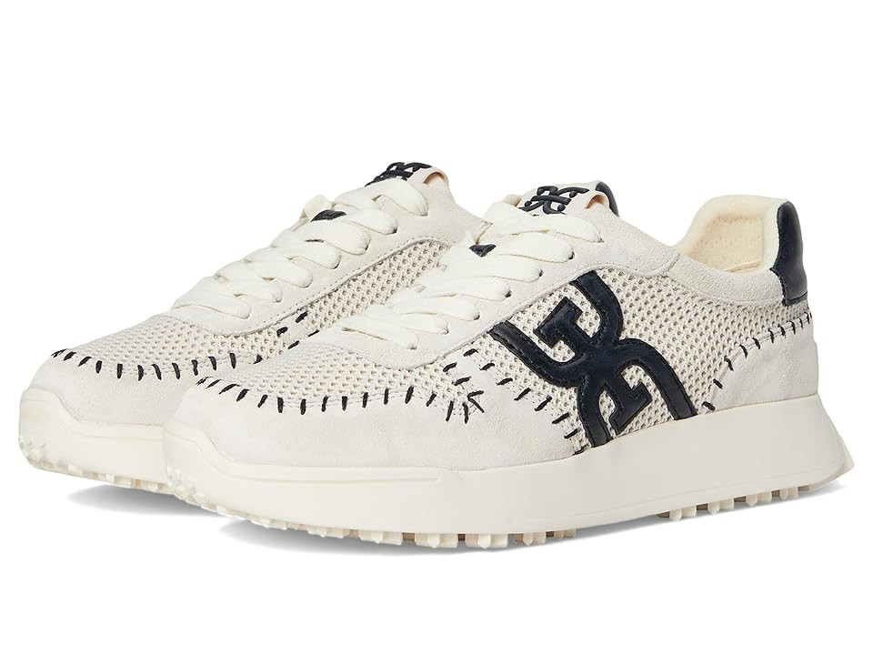 Sam Edelman Langley Woven Women's Shoes Ivory/Black Crochet : 9 M, Faux Leather/Suede | Zappos