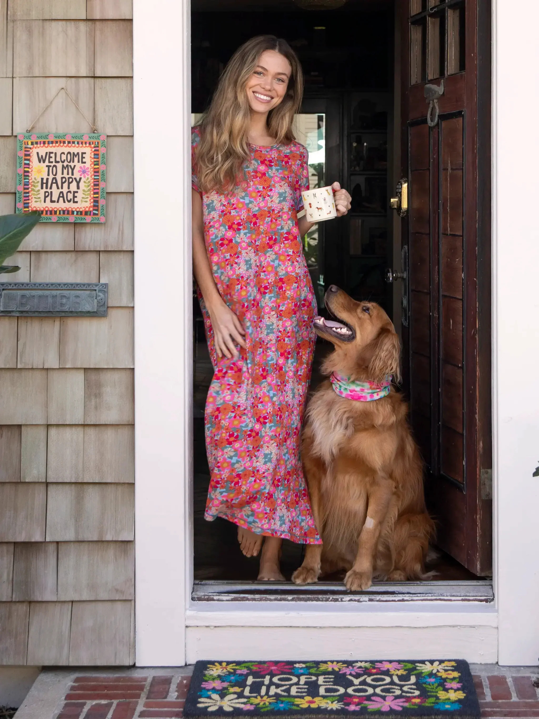 Frankie Knit Cotton Tee Midi Dress | Natural Life