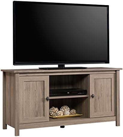 Sauder County Line Panel TV Stand, For TVs up to 47", Salt Oak finish | Amazon (US)