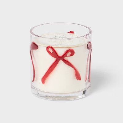 LED Embossed Bow Glass Jar Candle 7oz - Threshold™ | Target
