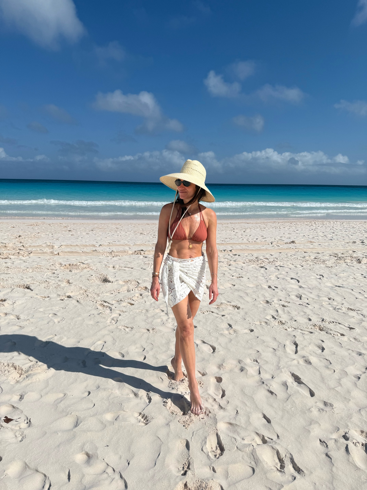 Love this eyelet pareo by Farm Rio. I took the size small. This Eres bikini is a great neutral and this straw hat is my current fave. I also shared a link to the matching eyelet shirt. I paired this with a Frank & Eileen cotton button down. Both are great options  

#LTKStyleTip #LTKItBag #LTKTravel