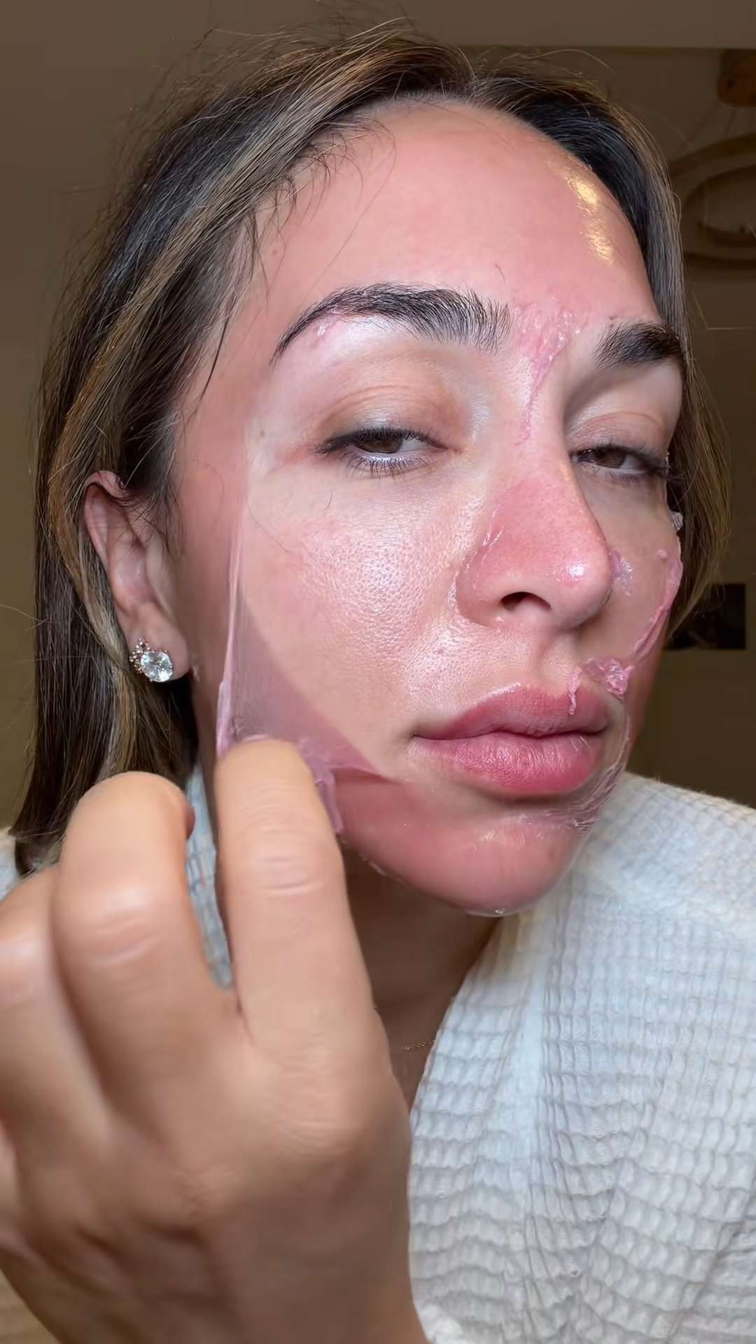 My first time trying the @medicube global PDRN Pink Caffeine Night Wrapping Mask and I liked it, my skin felt supple and awake in the morning. Was easy to sleep in it. 

 #LTKFindsUnder50 #LTKBeauty