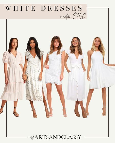 Looking for the perfect white dress for Spring and Summer? These finds are trendy and easy to dress up or down whether you’re attending a graduation or heading on vacation!

#LTKSeasonal #LTKunder100 #LTKstyletip