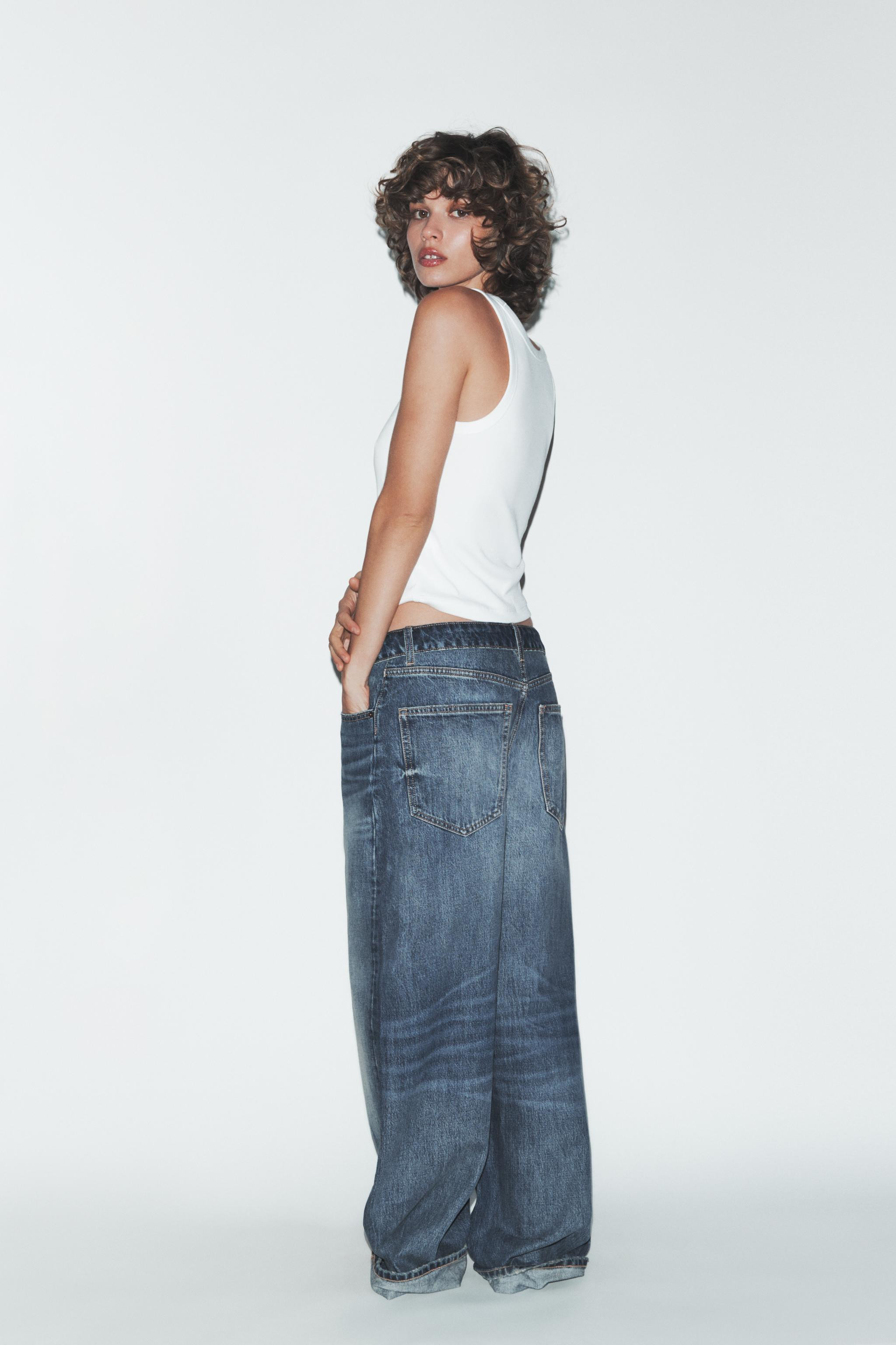 JEAN TAILLE PLIÉE TRF TAILLE NORMALE | Zara FR