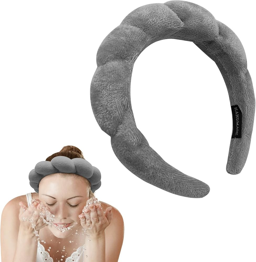 Spa Headband for Women Makeup Headband for Girls Sponge Towel Cloth Fabric Spa Headband for Washi... | Amazon (US)