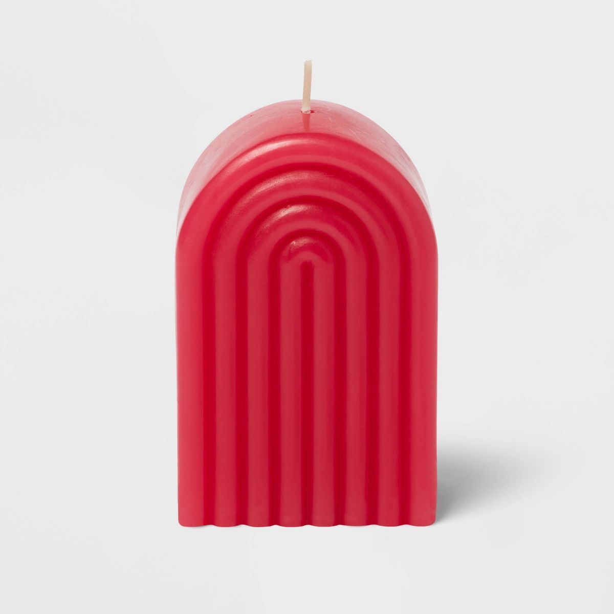 Rainbow Shaped Dark Pink Pillar Candle - Opalhouse™ | Target