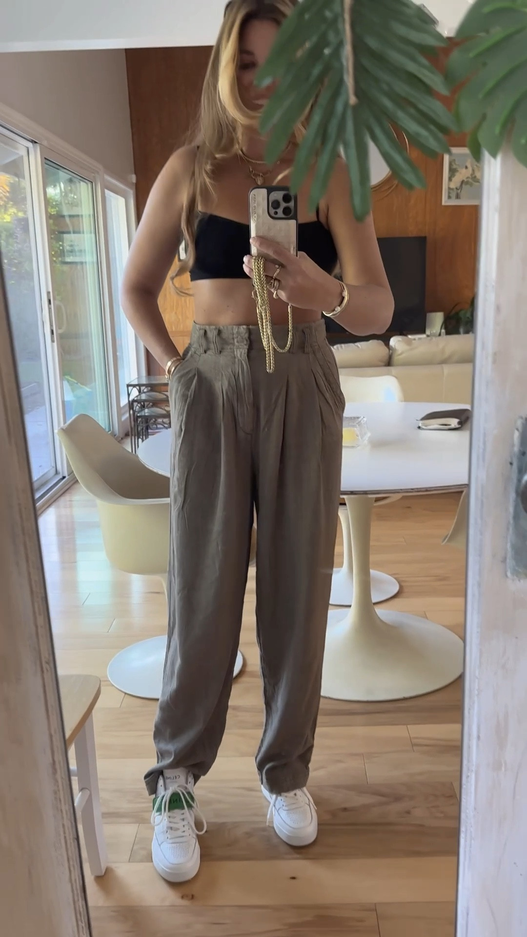 Trousers, Celine high tops, high tops, black bralette 

New pieces soon to be on heavy rotation. I bought these pants in 3 colors and they are magnificent 🤍

Pants: size 4
Bralette: m/l
Shoes: 37

#LTKCyberweek #LTKunder50 #LTKunder100