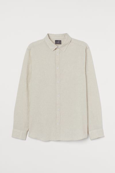 Slim Fit Linen-blend Shirt | H&M (US)
