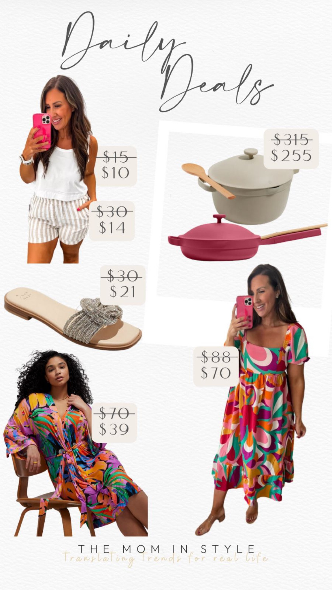 Daily deals summer sandals summer dress striped shorts robes on sale target deals always pan sale 

#LTKunder100 #LTKsalealert #LTKunder50
