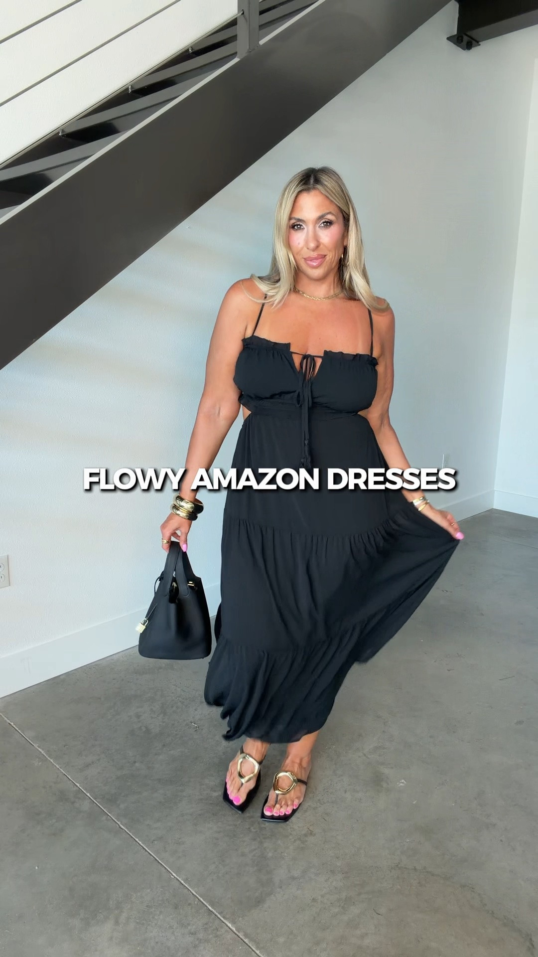 Flowy Amazon dresses size L.

Stick on bra size L
Strapless bra TTS

#LTKootd #LTKOver40 #LTKMidsize