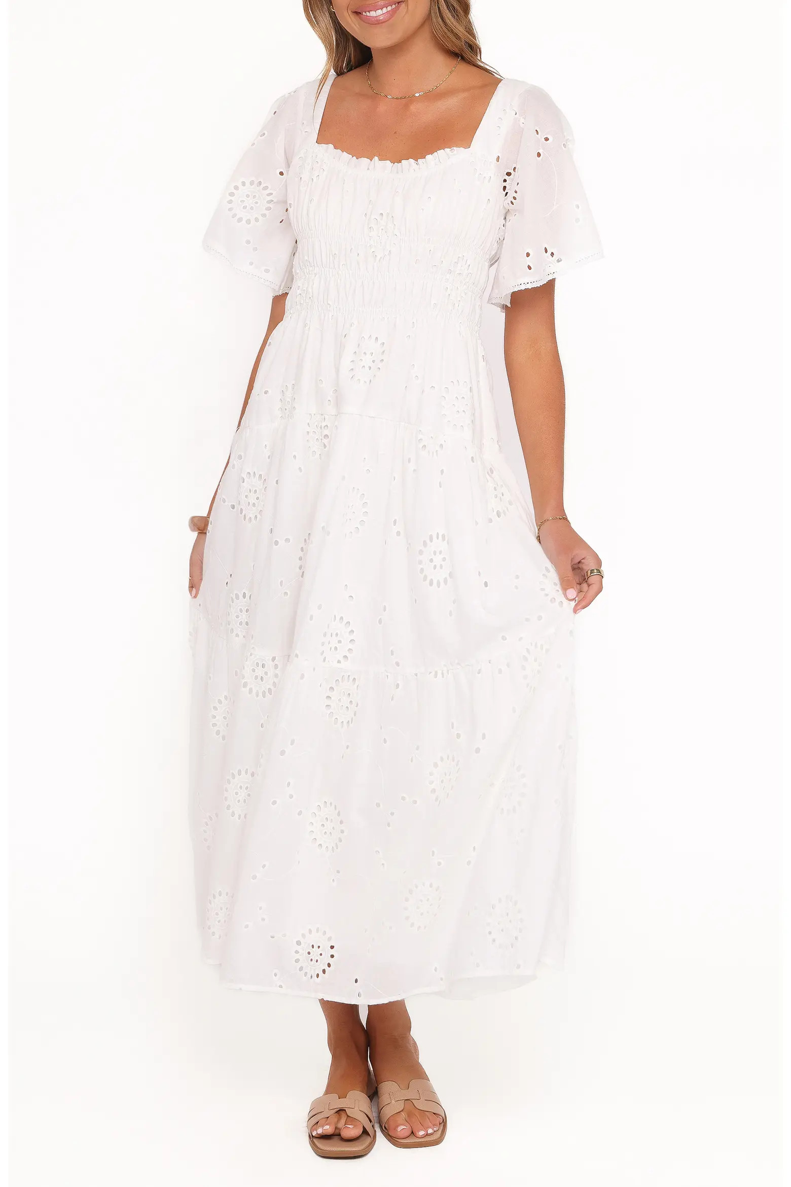 Tierney Eyelet Embroidered Midi Dress (Women) | Nordstrom | Nordstrom