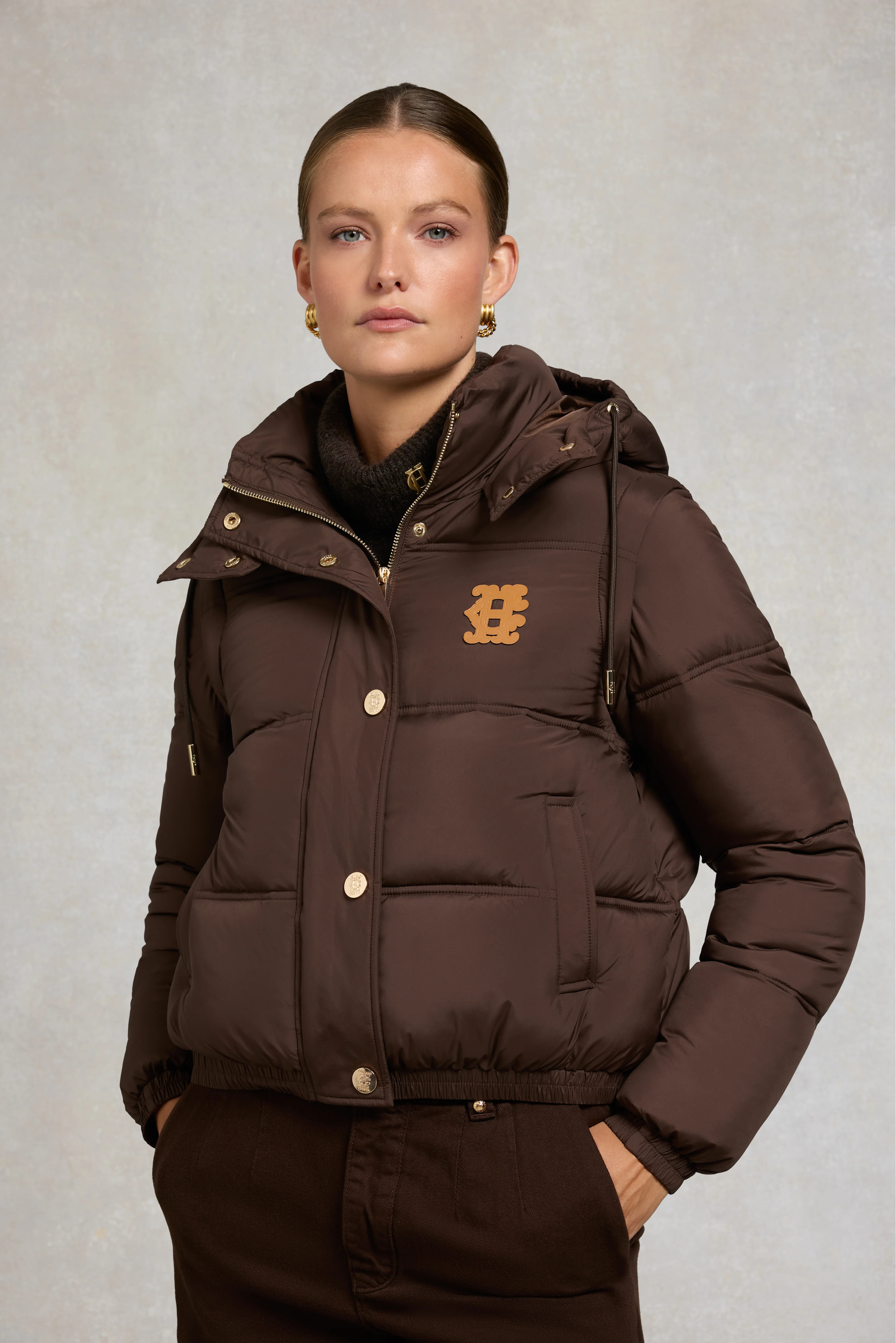 Milton Convertible Jacket (Chocolate) | Holland Cooper