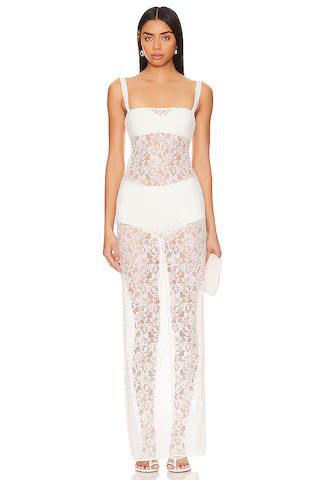 Lovers and Friends Gracia Gown in White from Revolve.com | Revolve Clothing (Global)