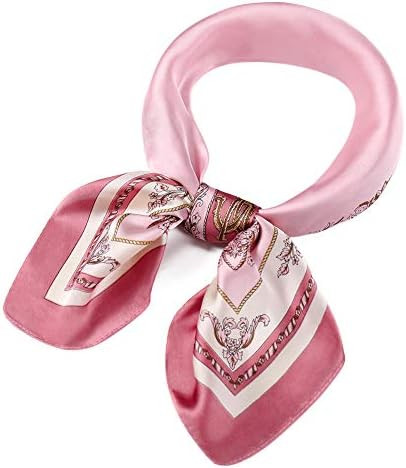 Skinny Silk Like Hair Scarf for Women Head Wrap Ribbon Handbag Neck Satin Scarves Gift Packed | Amazon (US)
