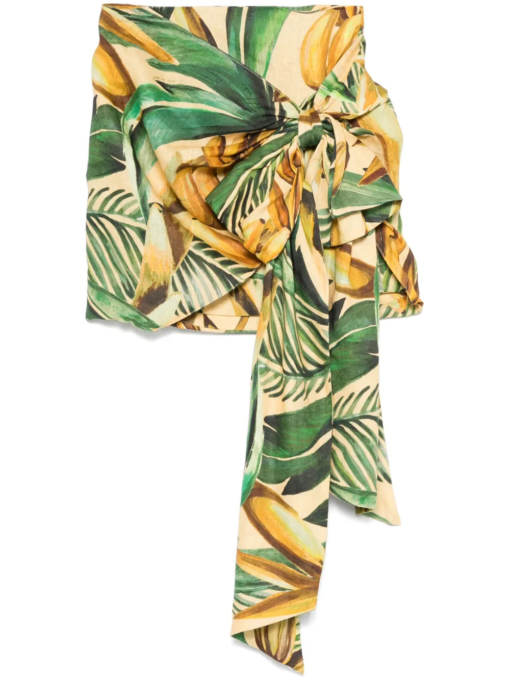 FARM Rio Bananart Mini Skirt | Yellow | FARFETCH | Farfetch Global