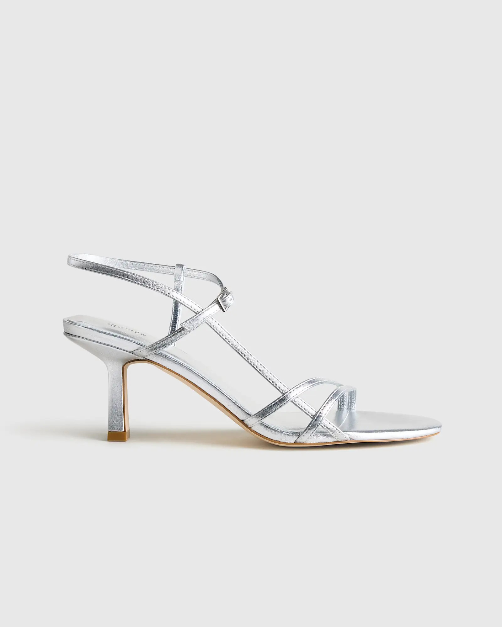 Italian Leather 70mm Strappy Heel | Quince