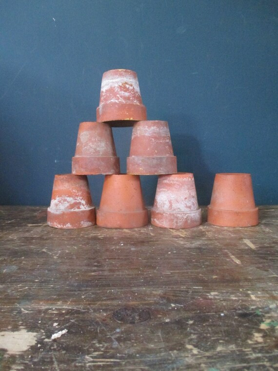 Set of 6 Vintage Well Used Terracotta Pots  Perfect for | Etsy Canada | Etsy (CAD)