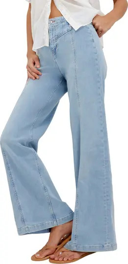 Free People Libre Front Yoke Wide Leg Jeans | Nordstrom | Nordstrom