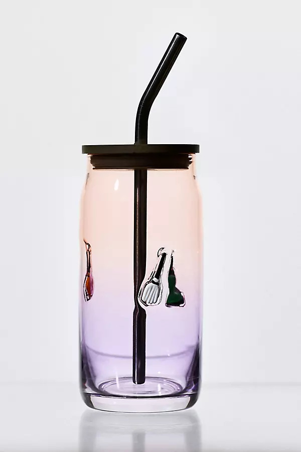 Mystic Halloween Icon Juice Glass Tumbler with Lid | Anthropologie (US)