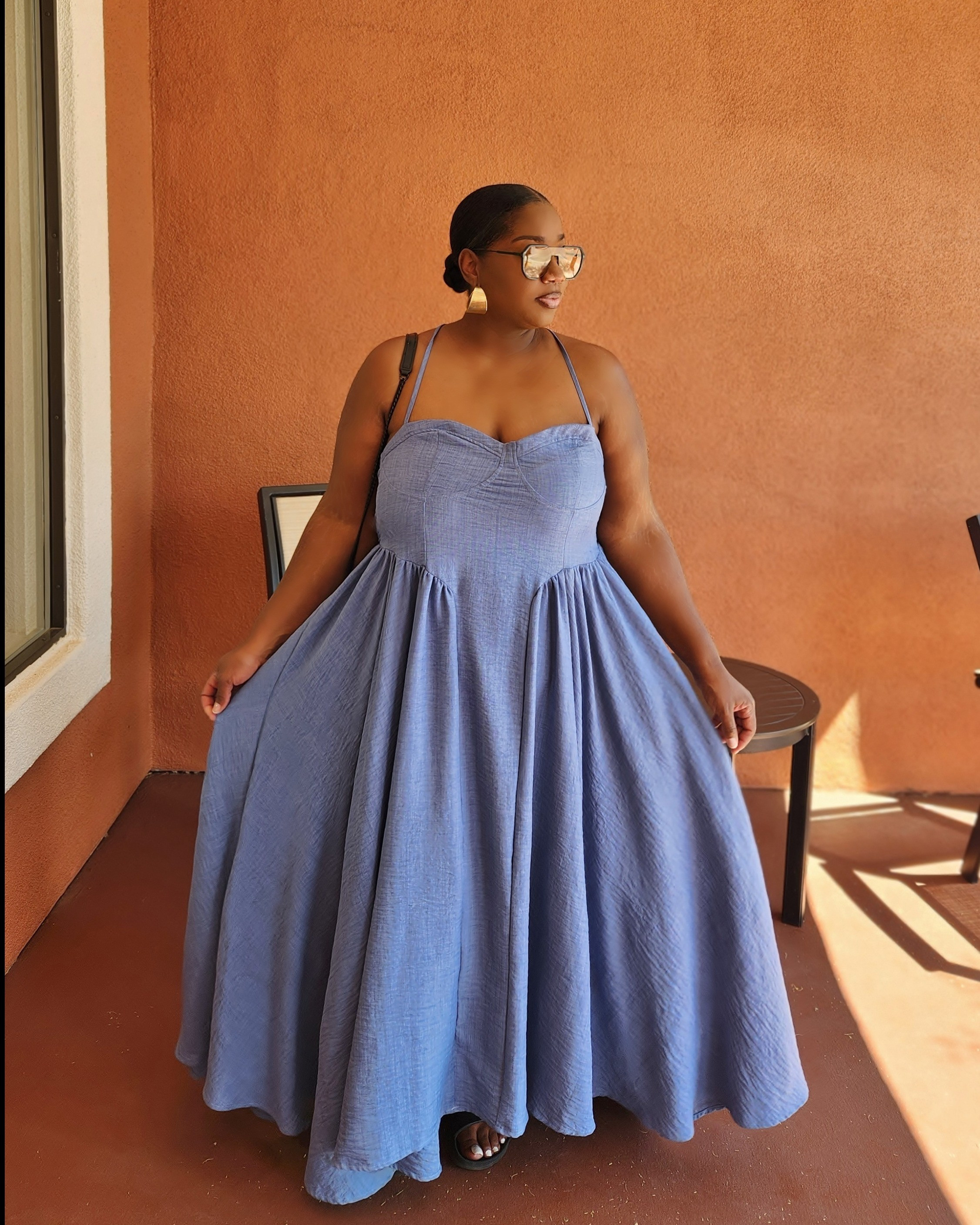 Blue denim dress, plus size, plus size maxi dress, plus size summer dress -wearing a 2X, could've gotten a 1X ;)

#LTKFindsUnder50 #LTKPlusSize #LTKStyleTip