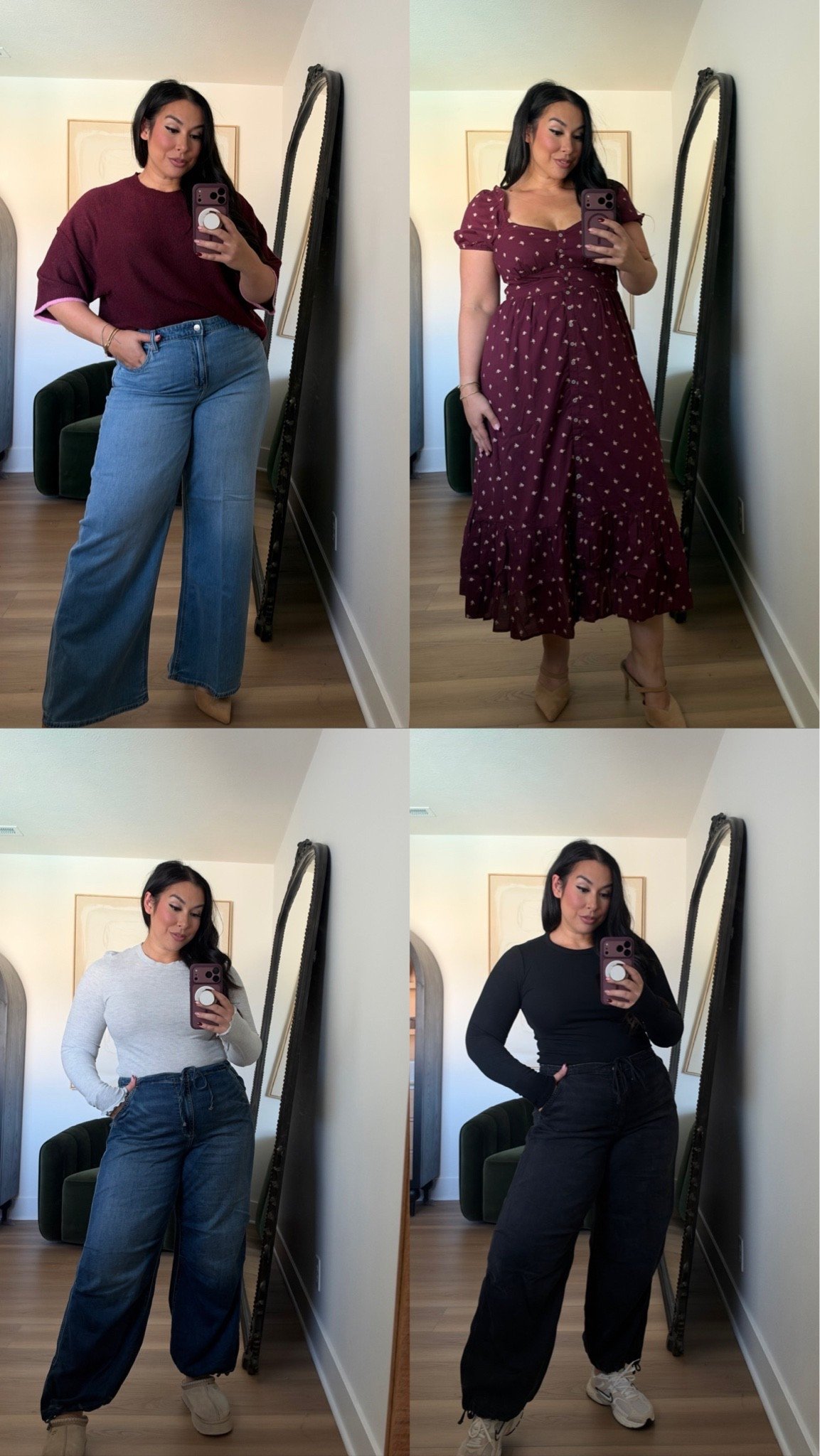 Some of my fav fall picks from AE! They’re having a sale October 8th - 12th, 40% off Jeans!! 
@American Eagle Outfitters #AEJeans #AEPartner

Midsize fashion, ootd, fall outfit inspo, new arrivals