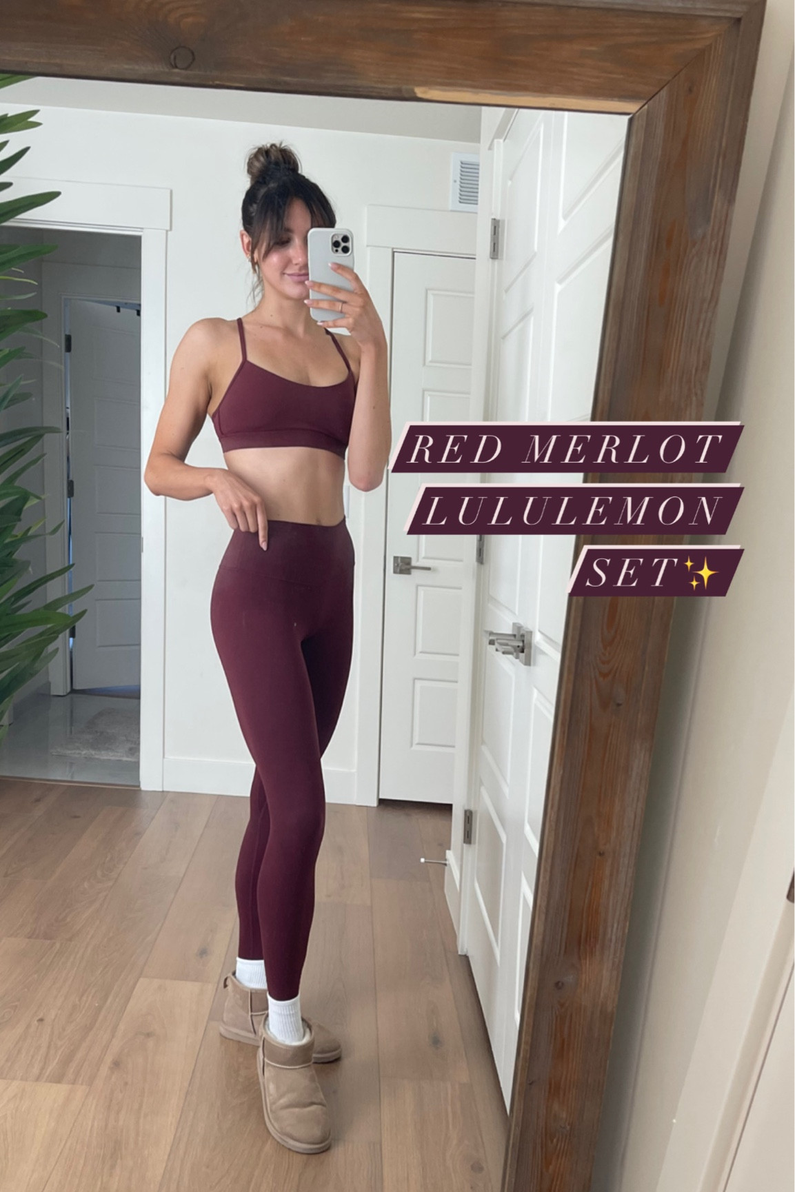 must have lululemon workout set in the best fall color 🖤✨ #workoutset #workout #lululemon #bestworkoutset 