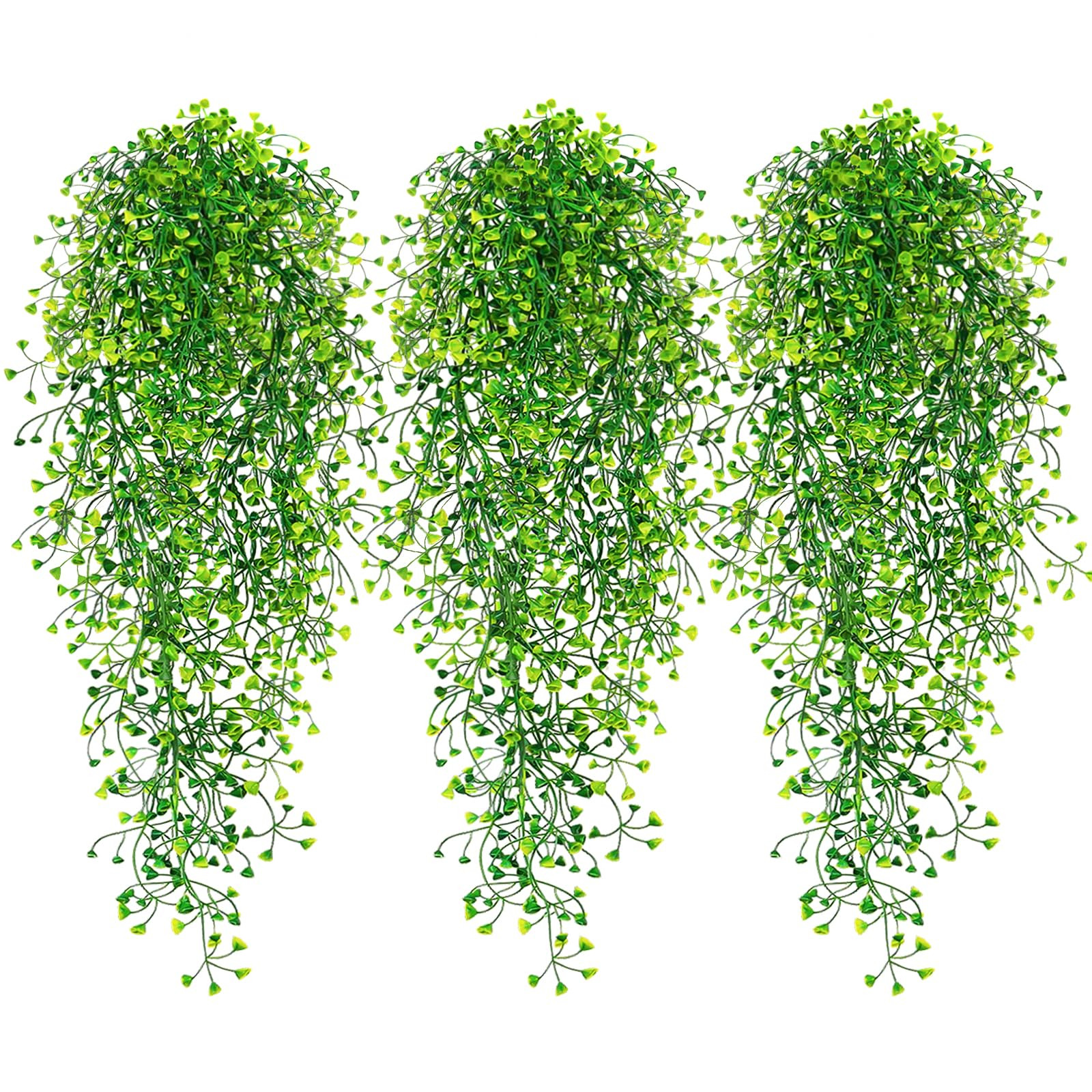 Fake Hanging Plants, 3pcs Faux Hanging Plants, Artificial Plants Ferns Ivy Vine for Wall House In... | Amazon (US)