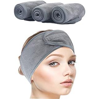 Spa Facial Headband Whaline Head Wrap Terry Cloth Headband 4 Counts Stretch Towel for Bath, Makeu... | Amazon (US)