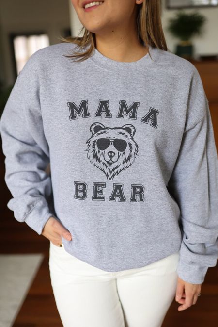 Mama Bear sweatshirt, Mother’s Day Gift, gift for new mom, Chicago bears, fun mom sweatshirt 


#LTKunder100 #LTKGiftGuide #LTKunder50