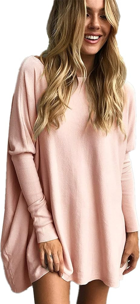 LIYOHON Women's Tunic Tops for Leggings Plain Oversized Shirts Batwing Long Sleeve Fall Loose Fit... | Amazon (US)