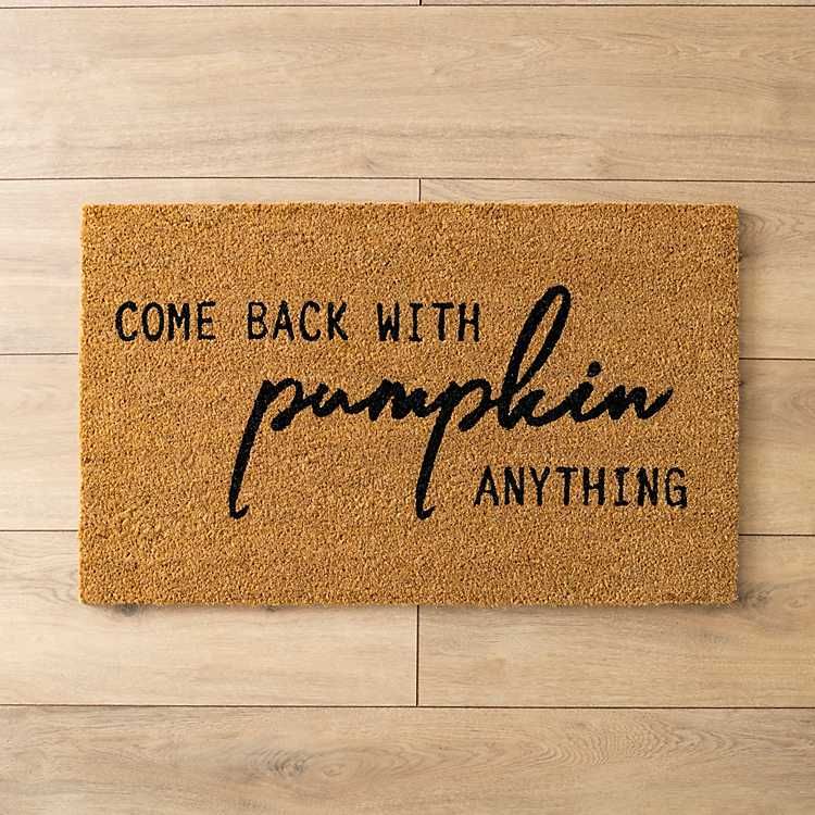 New! Pumpkin Anything Coir Doormat | Kirkland's Home