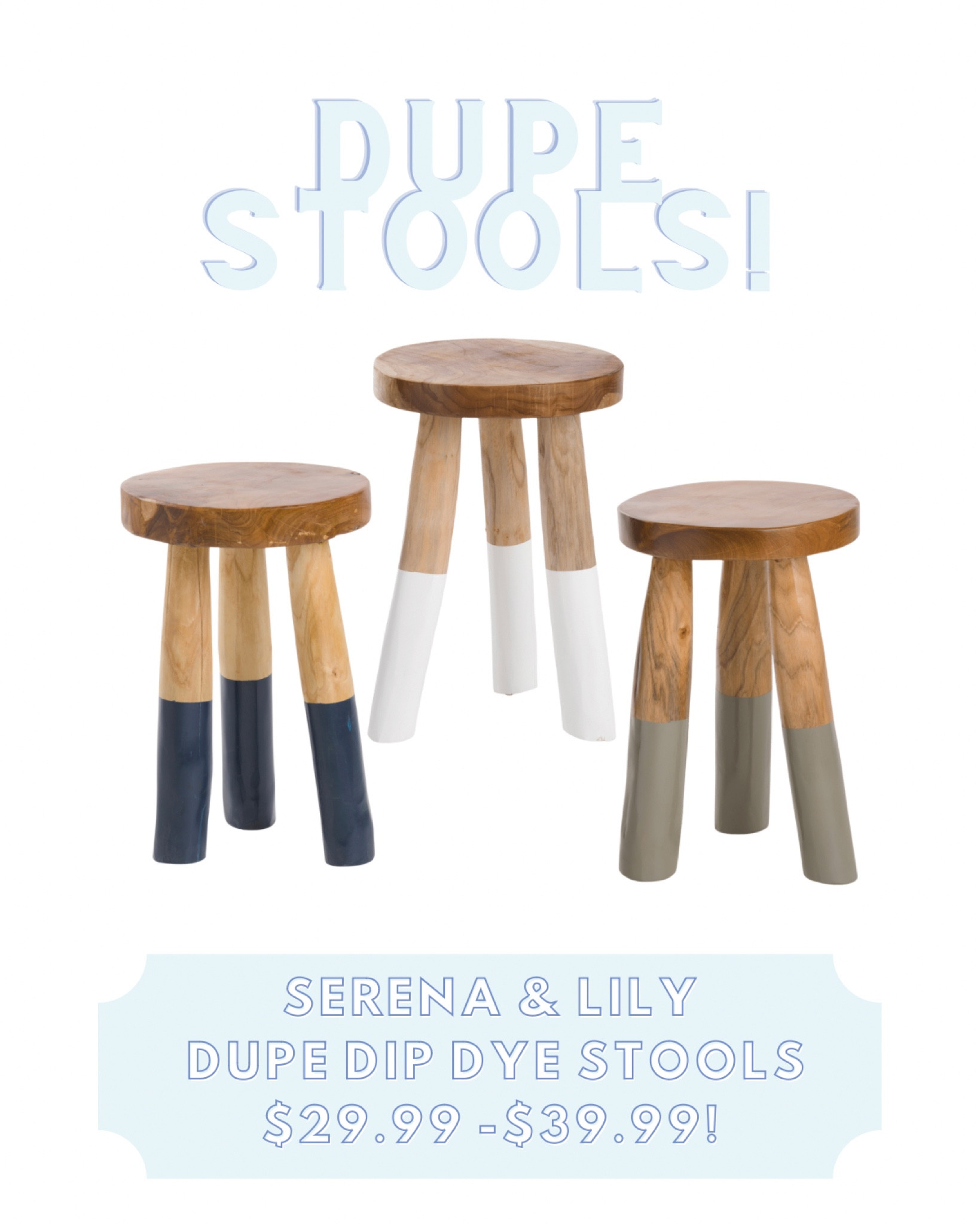 Serena and lily teak deals step stool dupe