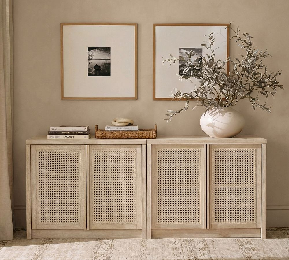 Marina Cane Storage Cabinet Console (72"-144") | Pottery Barn (US)
