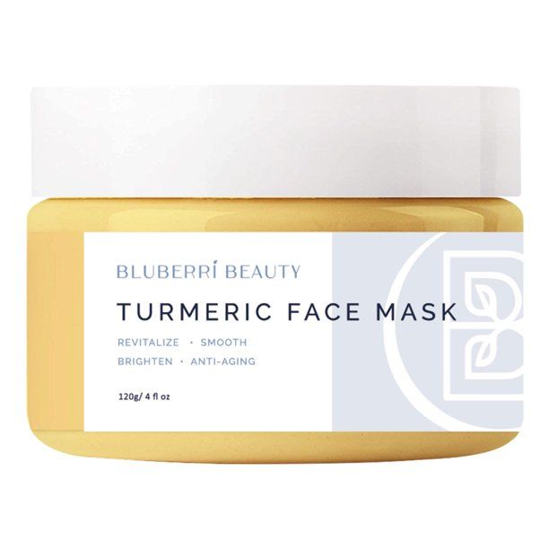 BluBerri Beauty Turmeric Face Mask Anti-Acne, Anti-Eczema, Anti-Inflammatory - All Skin Types - W... | Walmart (US)