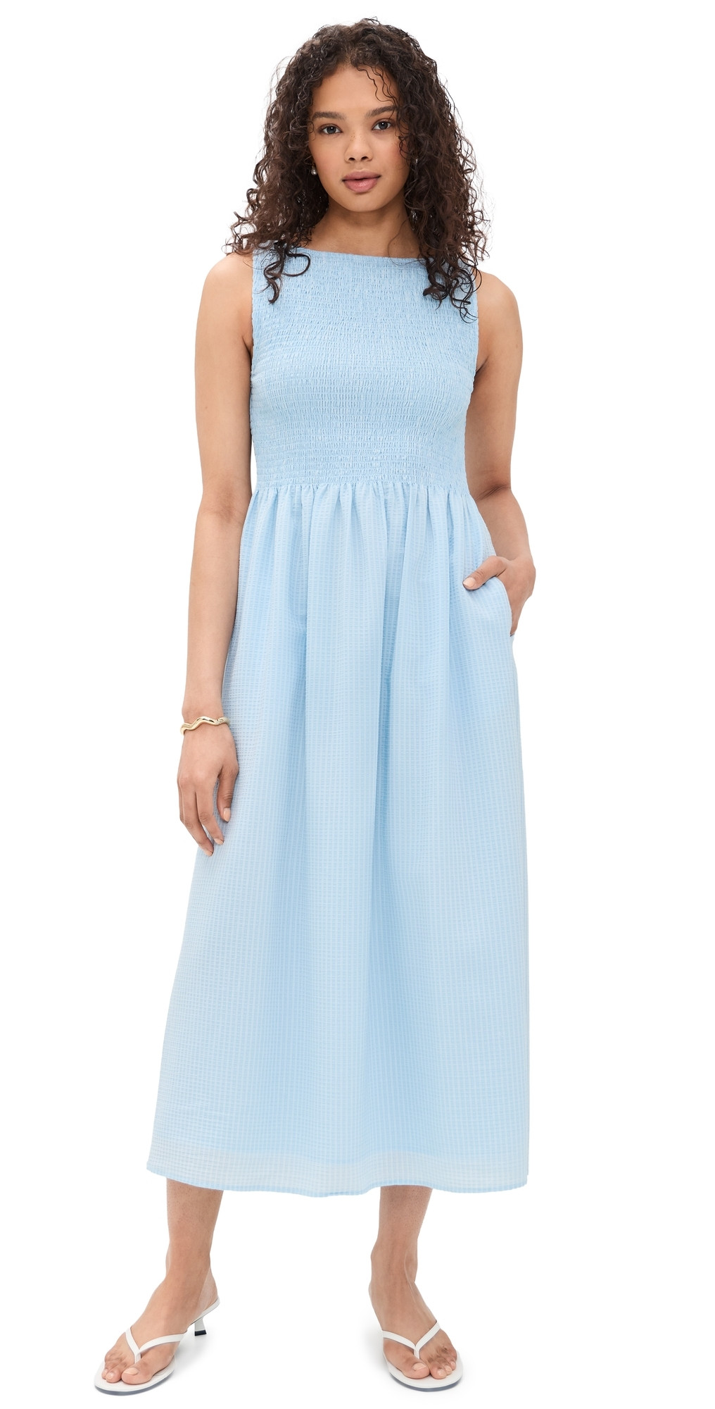 Hill House Home The Cosima Nap Dress Pale Blue XXS | Shopbop
