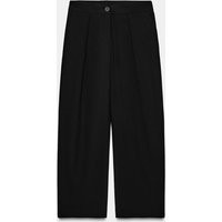 Zara - Pleated Tapered Pants - Black - Xs - Woman | Zara US
