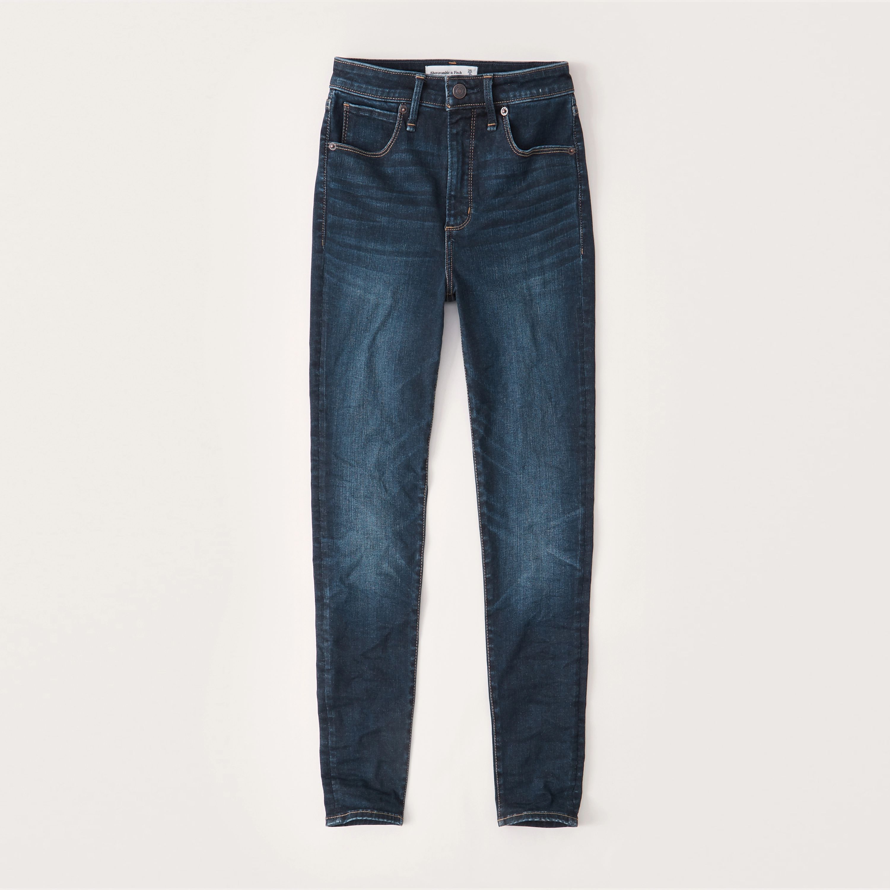 Curve Love High Rise Super Skinny Jeans | Abercrombie & Fitch (US)